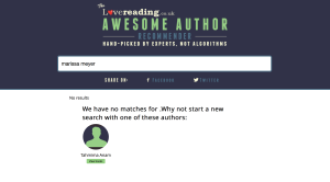 Screenshot of Awesome Author Recommender