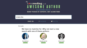 Screenshot of Awesome Author Recommender